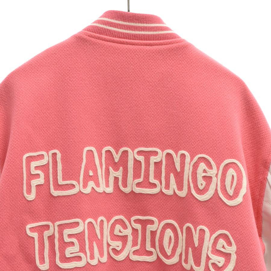 Celine 22SS Flamingo Tension Loose Teddy Jacket 2V01I896C Leather Switching  Teddy Jacket Blouson Pink 44 Pink