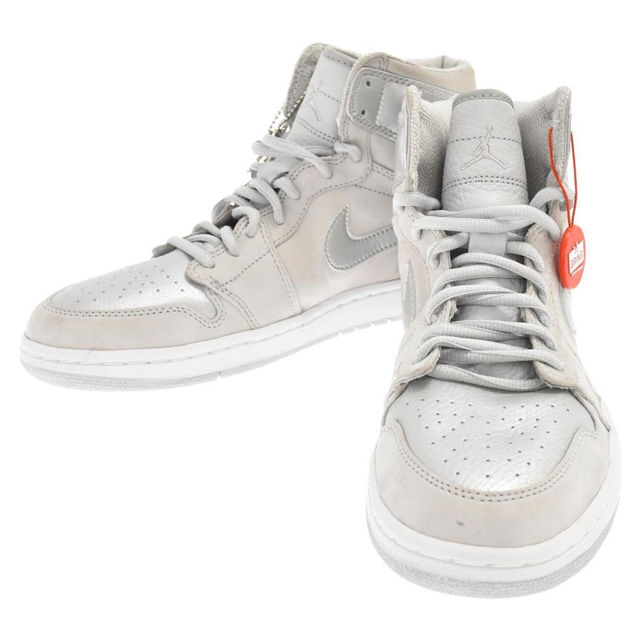 Nike AIR JORDAN 1 (2001ADDITION) 136060-001 2001 pair limited Air Jordan 1  high cut sneakers US9/27cm silver with attache case 27.0cm silver