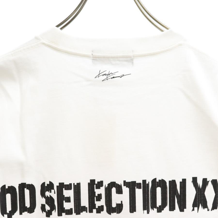 God Selection Triple X × KOUSUKE KAWAMURA Kosuke Kawamura T-SHIRT Logo  Print Crew Neck Short Sleeve T-Shirt White XXL White