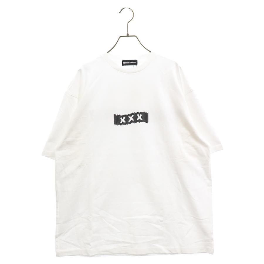 God Selection Triple X × KOUSUKE KAWAMURA Kosuke Kawamura T-SHIRT Logo  Print Crew Neck Short Sleeve T-Shirt White XXL White