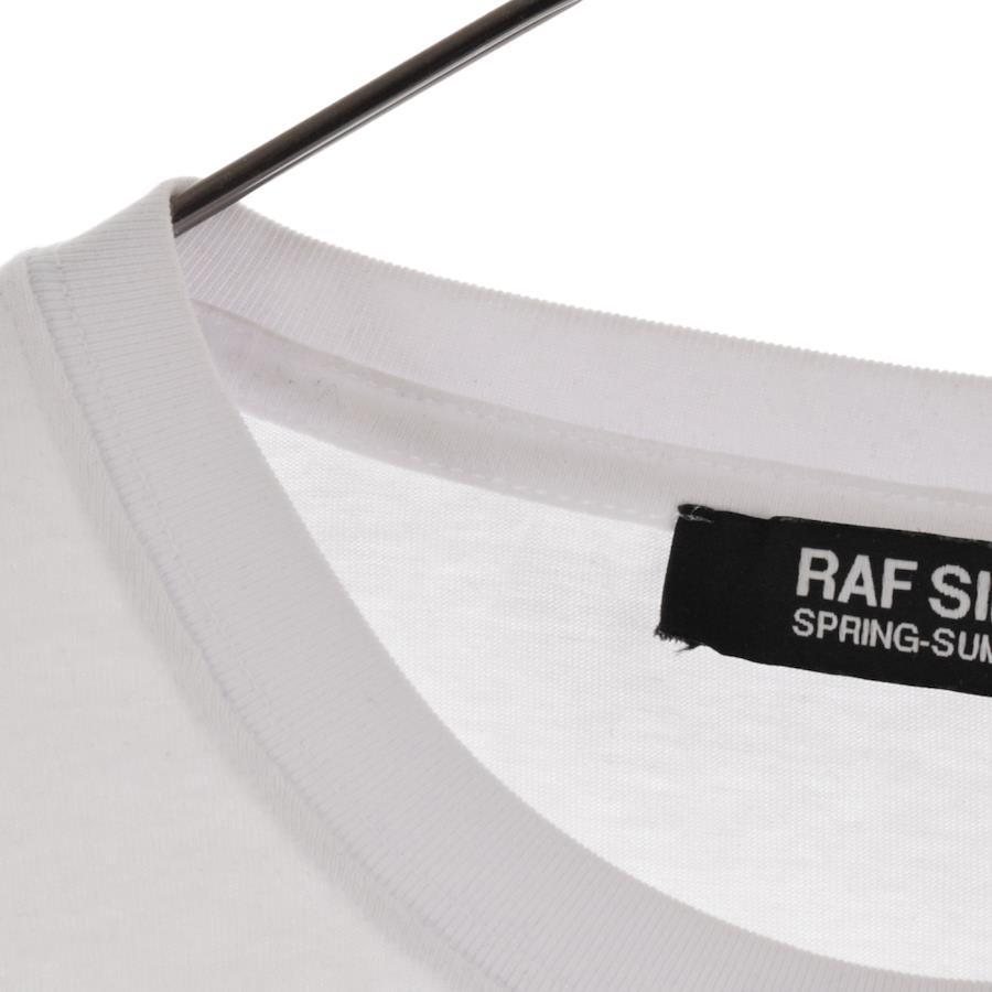 Raf Simons 22SS OVER-SIZED TECHNO PIERCER T-SHIRT Oversized short sleeve  printed T-shirt 221-M120 White S White