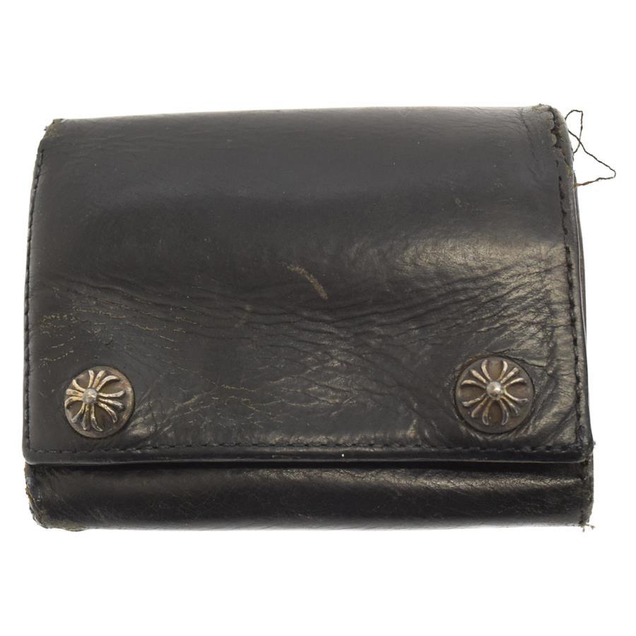 Buy CHROME HEARTS 3FOLD/3FOLD CROSS BALL BUTTON LEATHER WALLET