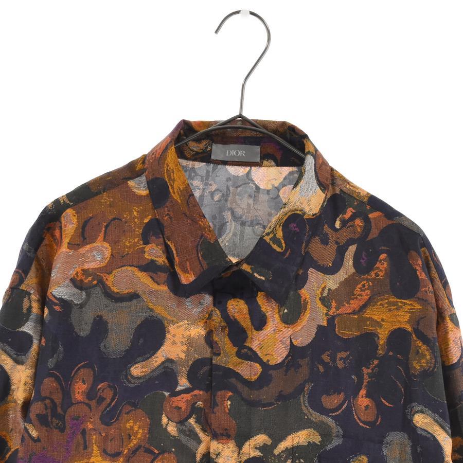 Buy Dior x Peter Doig 21AW Multicolor Camouflage Jacquard Shirt