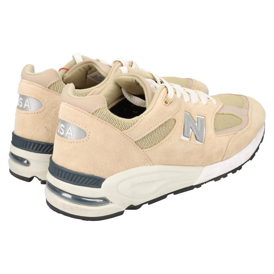 Buy New Balance × KITH 990v2 Tan M990KS2 Kiss Tan Low Cut Sneakers