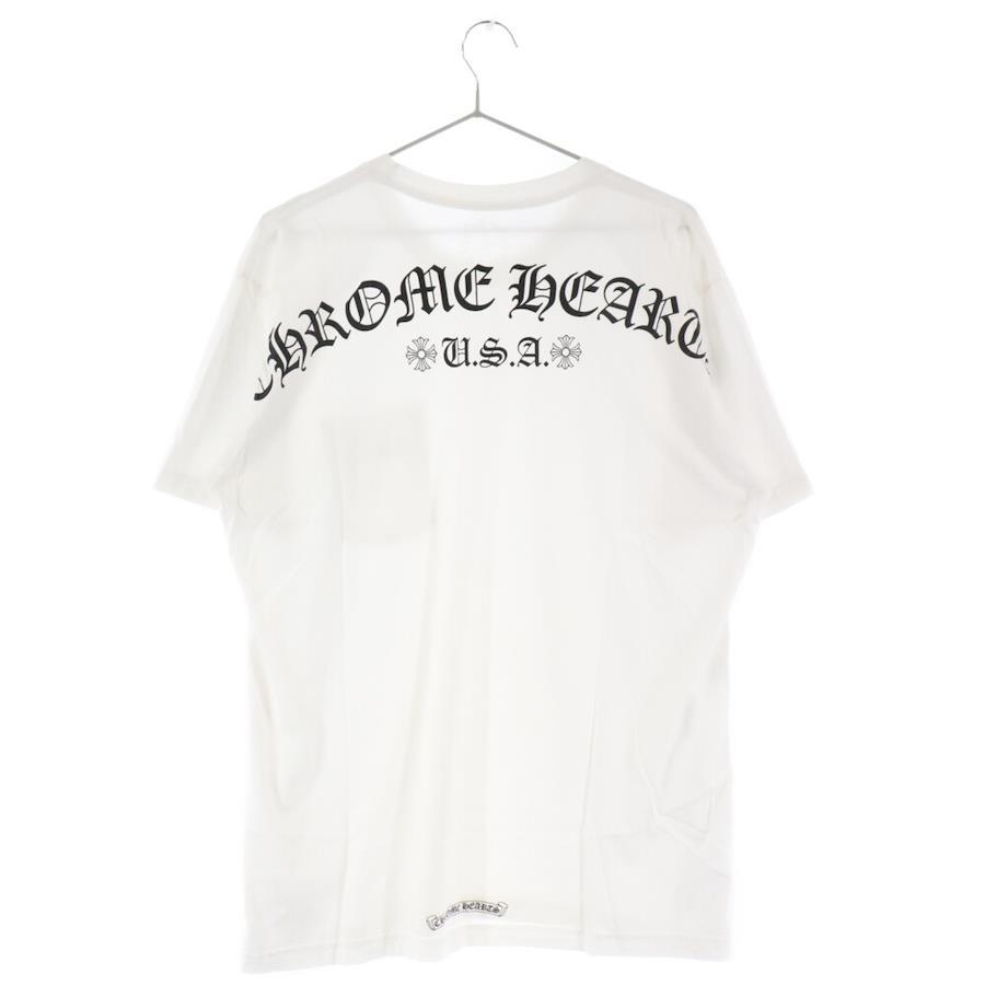 CHROME HEARTS クロムハーツ CH ARCH USA BACK PRINT S/S TEE CHアーチロゴ バックプリントロゴ 半袖Tシャツ カットソー ホワイト