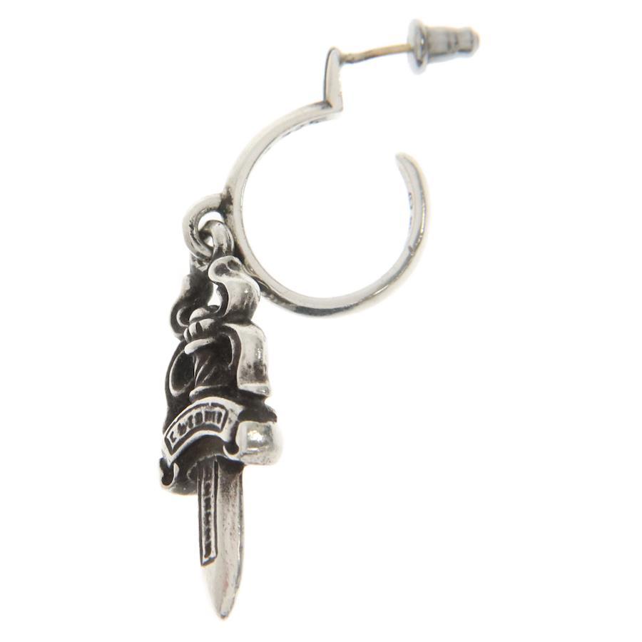 Buy Chrome Hearts No5 DAGGER #5 Dagger hoop earrings Silver No ...