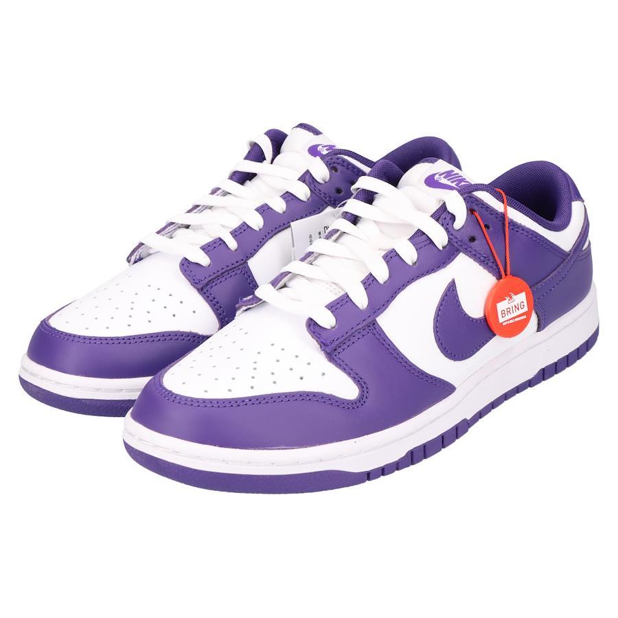 Nike DUNK LOW RETRO Championship Court Purple DD1391-104 Dunk Low Cut  Sneakers Purple/White US9.5/27.5cm 27.5cm Purple/White