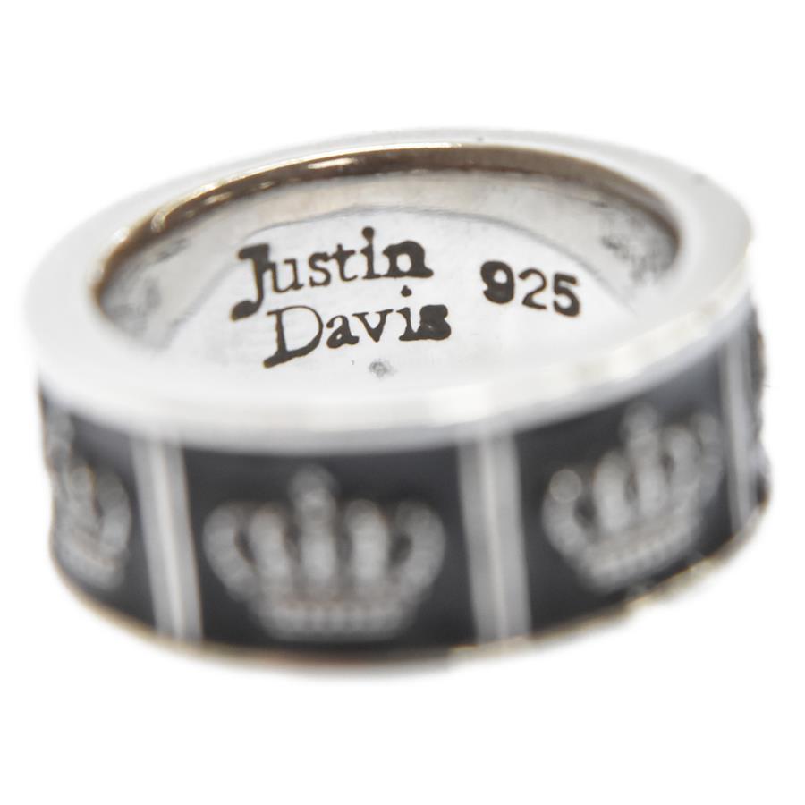 Buy Justin Davis PRIDE&JOY/CROWN Ring No.9 SRJ272 Silver/Black No