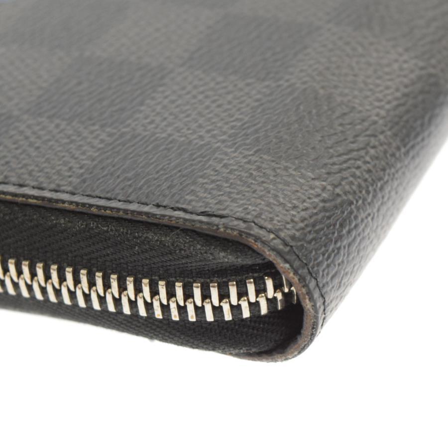 Louis Vuitton Zippy Organizer N41683 Christopher Nemes Round Zipper Long  Wallet Wallet Damier Graphite Black - Black