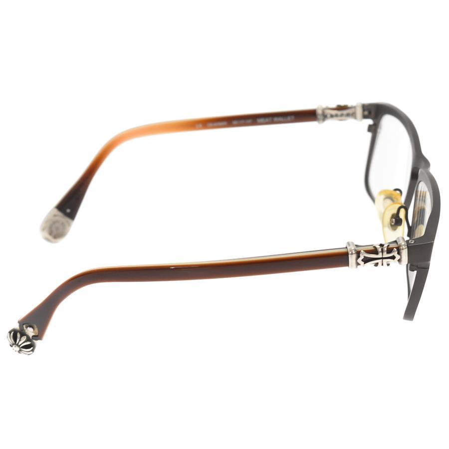 Chrome Hearts 56□17-147 MEAT WALLET Prescription Glasses Eyewear Brown  56□17-147 Brown