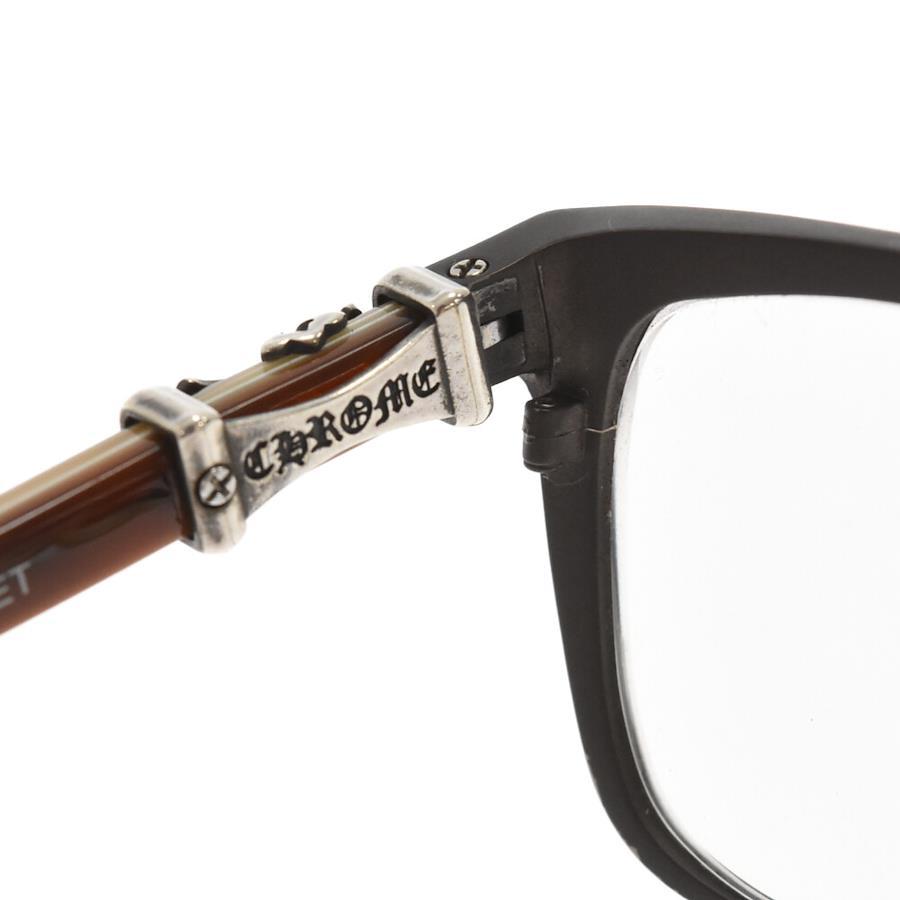 Chrome Hearts 56□17-147 MEAT WALLET Prescription Glasses Eyewear Brown  56□17-147 Brown