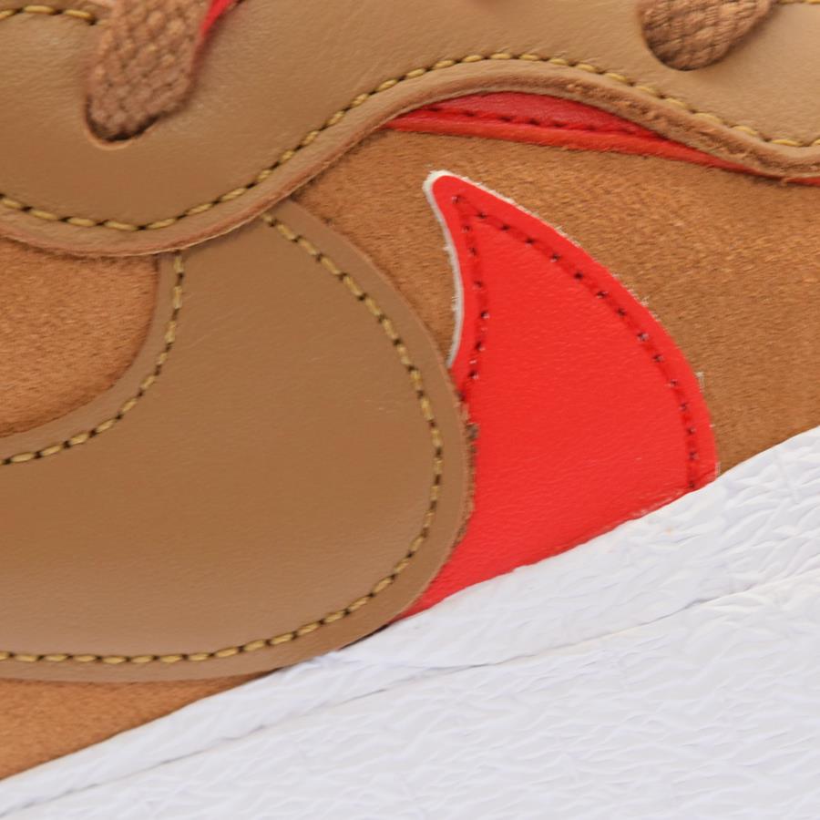 sacai blazer low british tan on feet