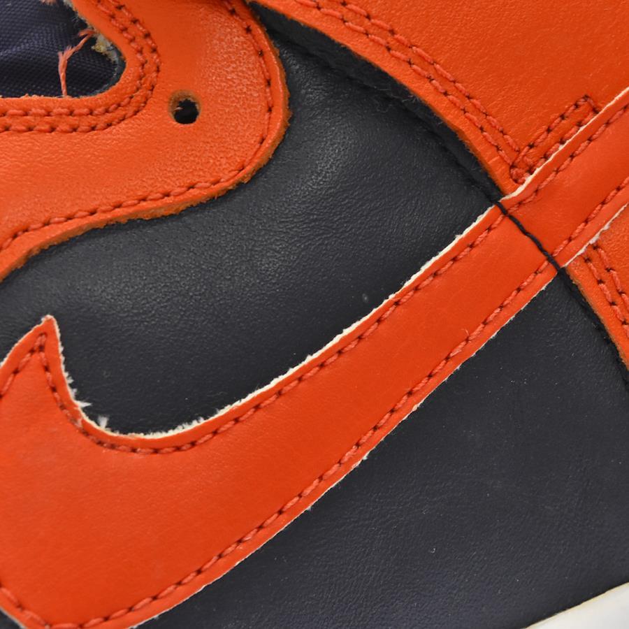 Nike 2002 DUNK HIGH OBSIDIAN/COLLEGE ORANGE 630335-481 Dunk high cut  sneakers 27.0cm 27.0cm Navy/Orange