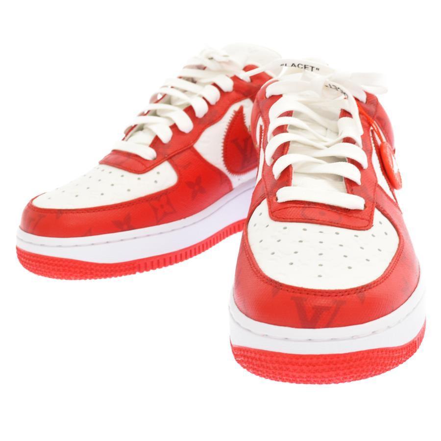 Louis Vuitton Nike Air Force 1 Low By Virgil Abloh White Comet Red