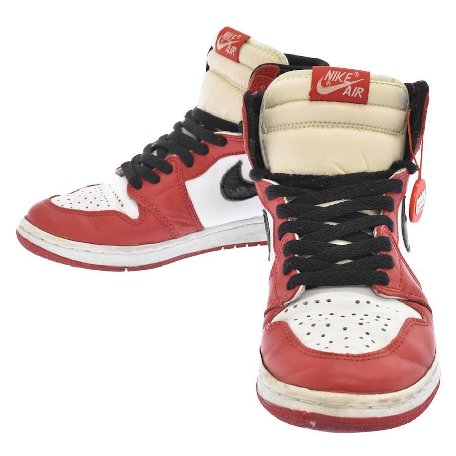 Nike 1994 reissue AIR JORDAN 1 HIGH CHICAGO 130207-101 Air Jordan 1 High  Chicago High Cut Sneaker White/Red/Black US7/25.0cm US7/25.0cm Red