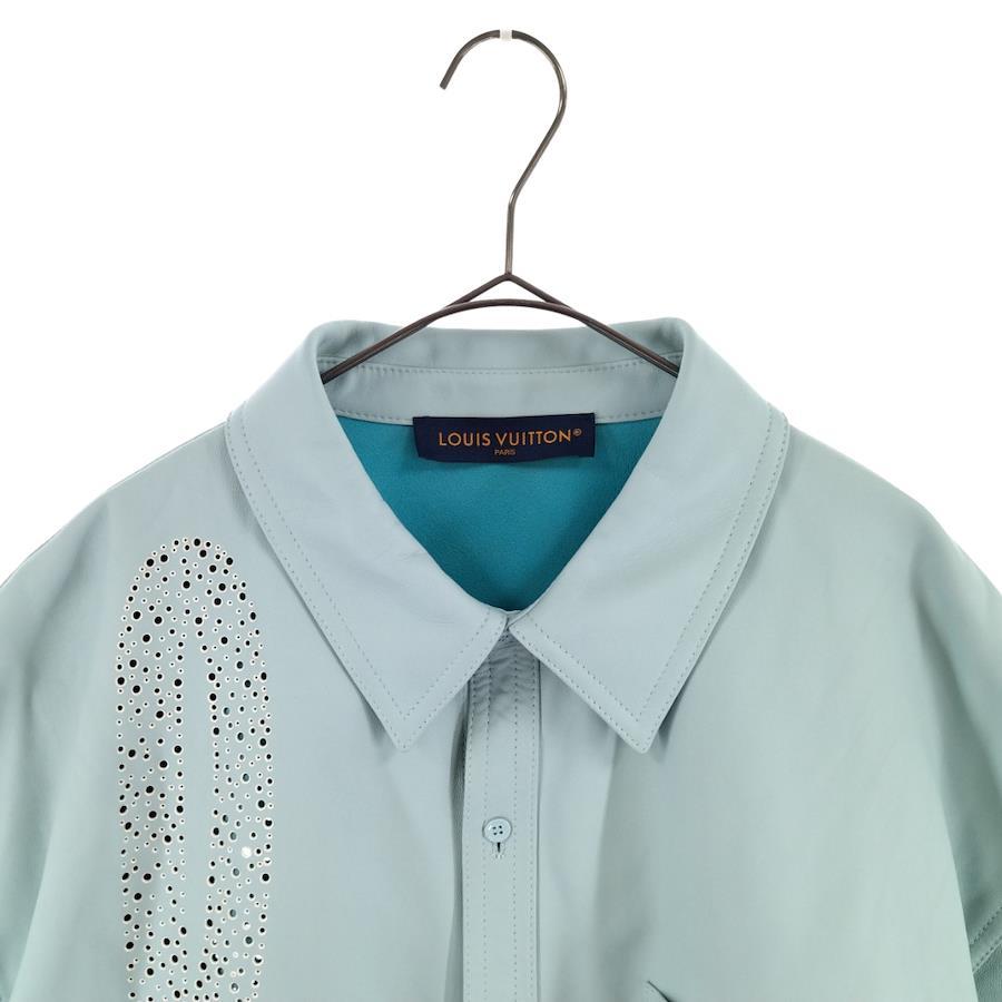 Louis Vuitton Perforated Leather Short-sleeved Shirt