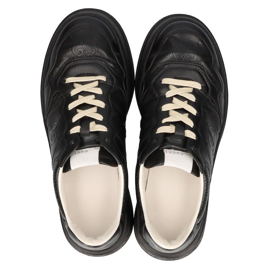 Buy Gucci GG Sneakers GG embossed low-cut sneakers black 669582 9