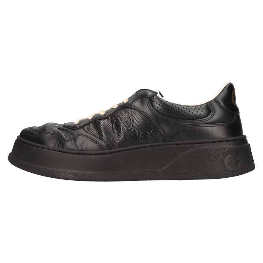 Buy Gucci GG Sneakers GG embossed low-cut sneakers black 669582 9