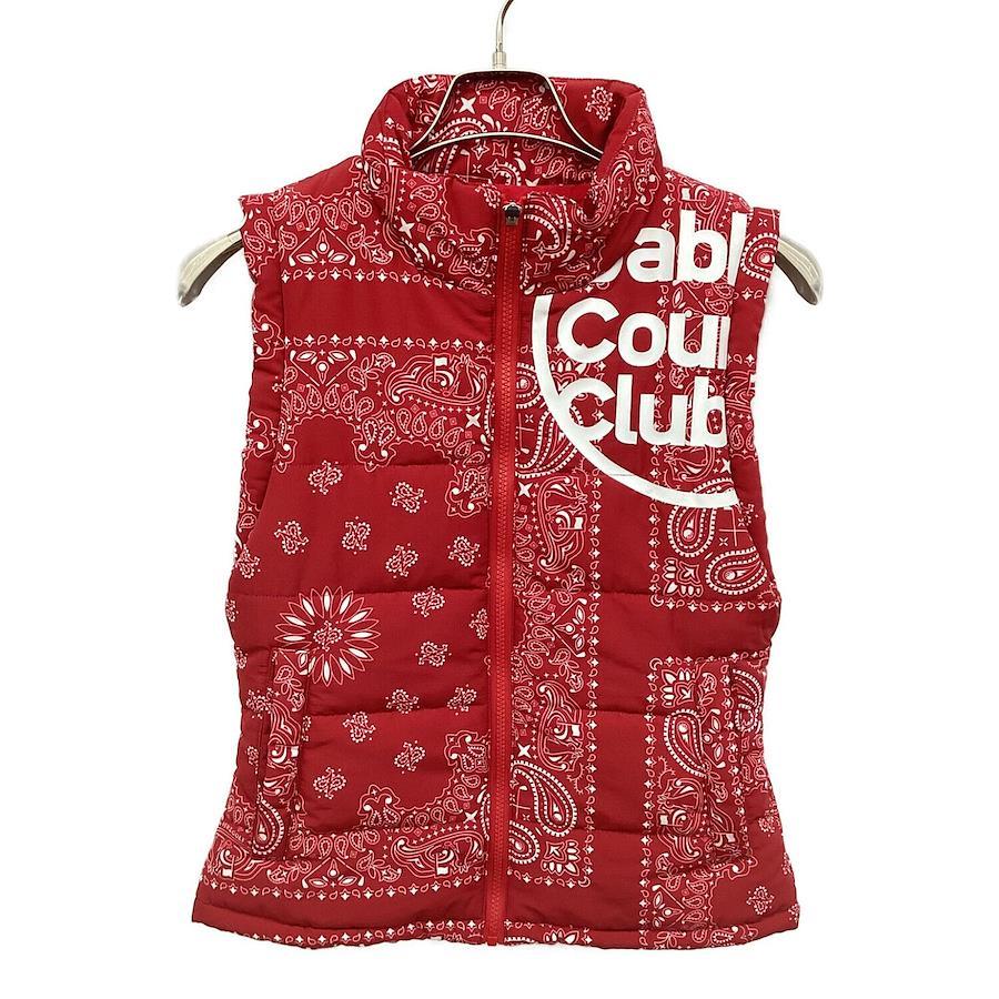 FR2 GOLF Golf Wear (Tops) Ladies SIZE M Red Paisley Pattern Vest