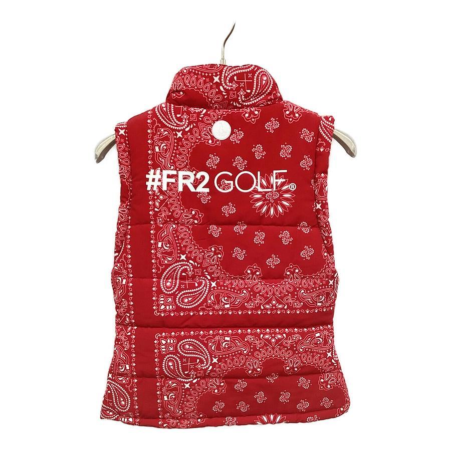 FR2 GOLF Golf Wear (Tops) Ladies SIZE M Red Paisley Pattern Vest