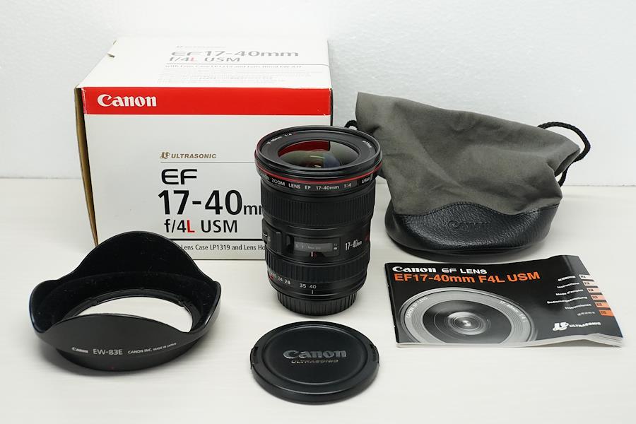 【外観特上級】Canon 広角ズームレンズ EF17-40mm F4L USM フルサイズ対応