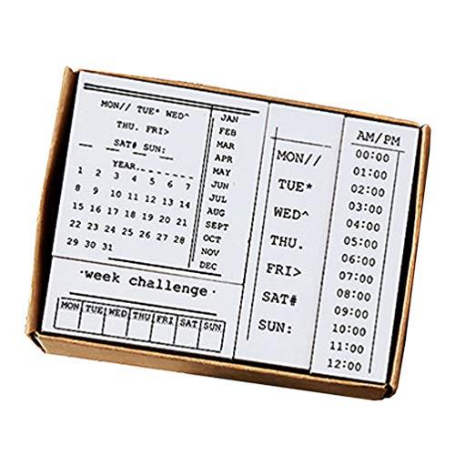 Calendar Wooden Stamps