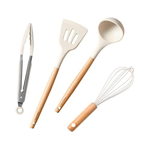 Buy CAROTE Kitchen Tool Set of 4 Silicone Cookware Set, Spatula
