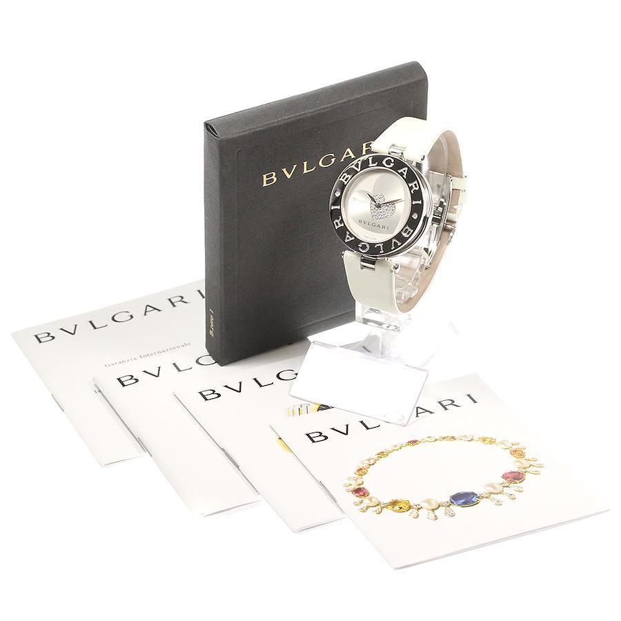 ☆美品★保証書付き【BVLGARI】ブルガリ B-zero1 ハート BZ35S クォーツ レディース【ev20】