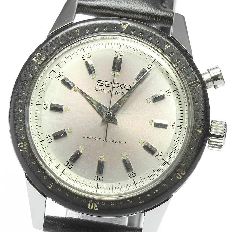 SEIKO】セイコー クラウン ワンプッシュクロノ 45899 手巻き メンズ