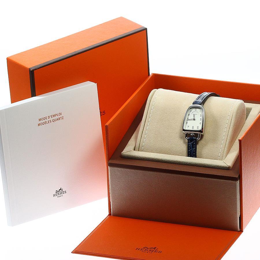 エルメス HERMES GA1.110 ギャロップ クォーツ レディース 美品 箱・保証書付き_761962