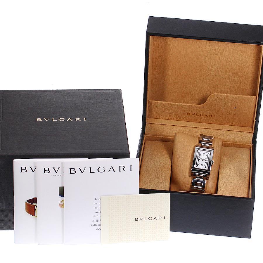 ブルガリ BVLGARI RT39S レッタンゴロ クォーツ レディース 箱付き_771396