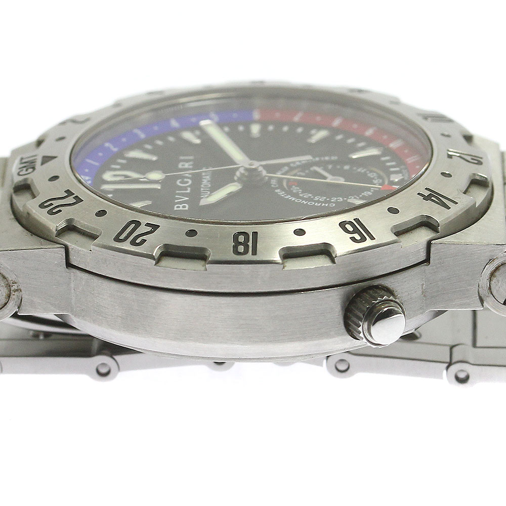 美品ブルガリ ディアゴノ プロフェッショナル GMT GMT40S 箱、保証書付 - 時計