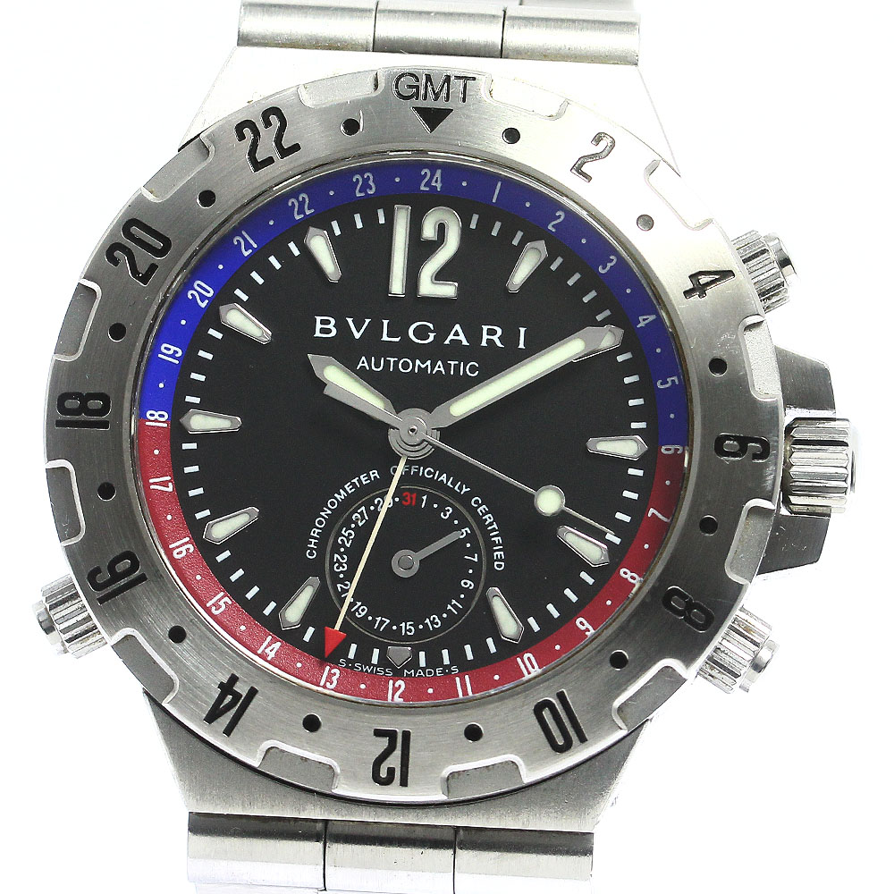 ブルガリ BVLGARI GMT40S ディアゴノ GMT 自動巻き メンズ _778053 ...
