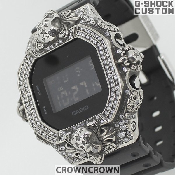 G Shock ジーショック カスタム 腕時計 Dw 5600 Dw5600bb 1jf カスタムベゼル おしゃれ ブランド 人気 ユニセックス ファッション Crowncrown Dw5600 001 Zenplus