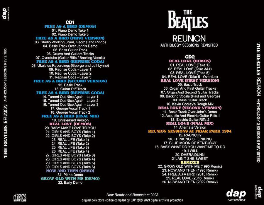 THE BEATLES - REUNION: ANTHOLOGY SESSIONS REVISITED [2CD]