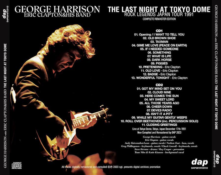 Buy GEORGE HARRISON : ERIC CLAPTON & HIS BAND - THE LAST NIGHT AT 