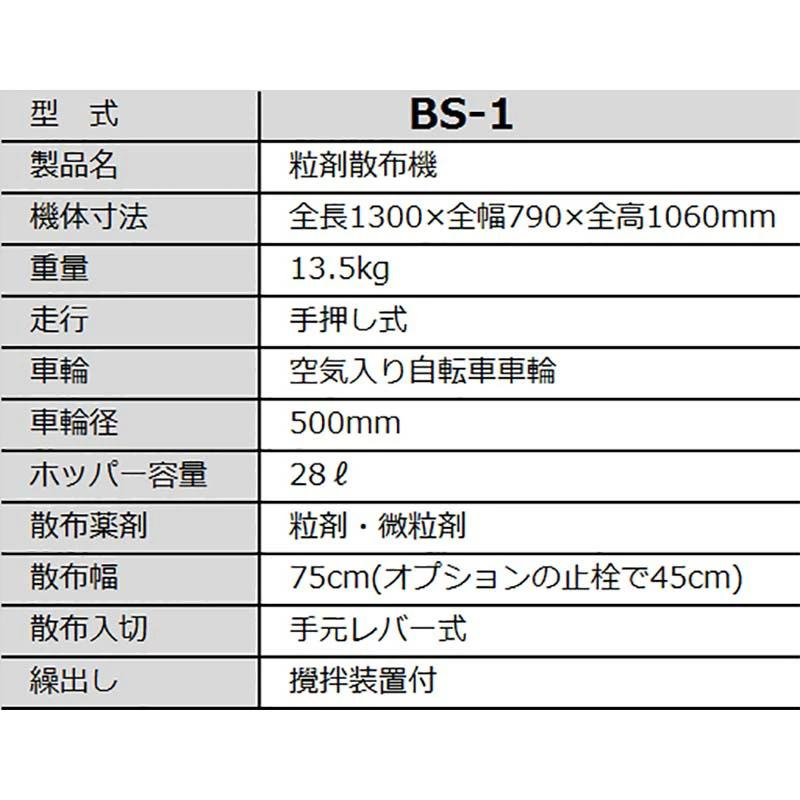 粒剤散布機 BS-1 みのる産業 シBD 日本の商品を世界中にお届け ZenPlus