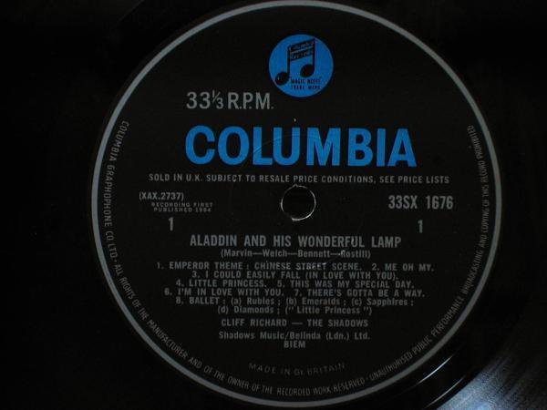 Cliff RICHARD★Aladdin And His Wondeful Lamp UK Blue Columbia Mono Original