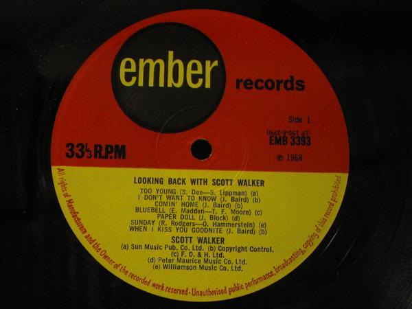 Scott WALKER★Looking Back With UK Ember Mono Original