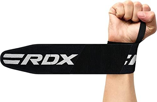 Weight Lifting Straps by RDX, Elasticated, Wrist Wraps, Gym, Wrist