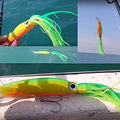 Buy Marlin Squid Shaped Lure Tuna 6 Color Fishing Lure Set 14cm