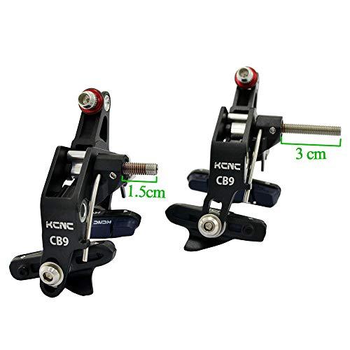 KCNC CB9 Road Caliper Brake Set Front and Rear Designed For Road Bike Wide  Wheel Rim, Black, SK2044