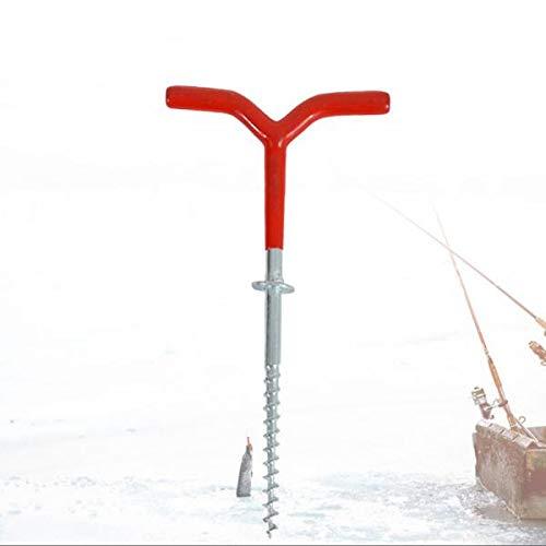 Ice Fishing Screw Rod Stand Heavy Duty Camping Tent Stakes Y Screw