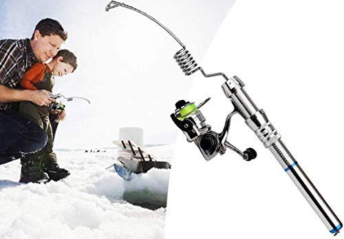 Buy Earth Radius Mini 6 Coil Stainless Elastic Rod, Fishing Rod and Reel  Combo, Small Spinning Wheel Aluminum Alloy Handle Fishing Rod for River,  Lake, Reservoir, Ice Fishing, etc. from Japan 