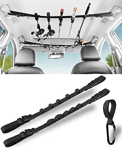 Buy Car Rod Holder, Rod Holder, Protective Belt, Storage Fishing Rod Set,  Velcro Type, Adjustable Size, Suitable for Various Vehicles, Set of 2, 1  Piece Multifunctional Climbing Buckle from Japan - Buy