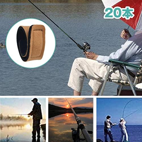 Buy [KKLM] Set of 20 Fishing Rod Belts Fishing Rod Bands for Fixing Fishing  Rod Bands Fishing Protection Belt Tie Band Fishing Tackle Accessories Rod  Holder Fall Prevention Velcro Type For Fishing