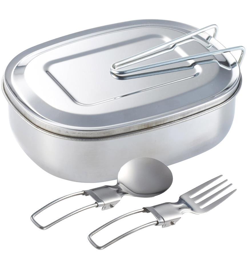 Direct Fire Cooker Box Marutatsu Messtin Stainless Steel Direct Fire 900ml (1-3 cups) Camping ...