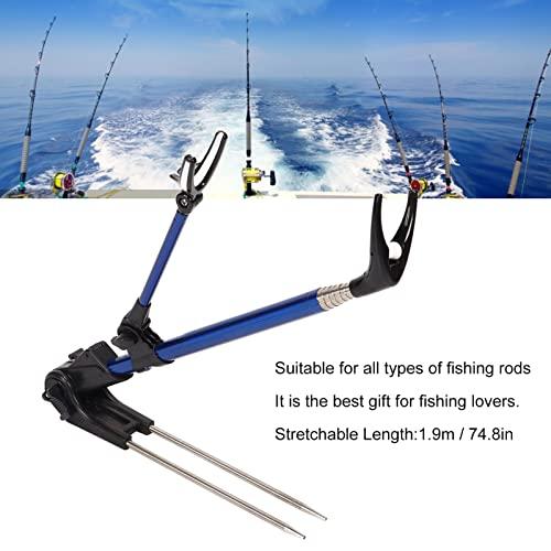 Buy Urhomy Fishing Rod Holder, Rod Holder, Fishing Rod Stand Bracket,  Stainless Steel, Foldable and Extendable 1.9m, Comes with 2 Support Holders,  Fishing Rod Stand, Rod Holder, Rod Holder, Rod Stand, Fishing