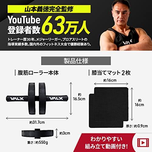 VALX バルクス 腹筋ローラー ダイエット器具 筋トレ トレーニング 体幹