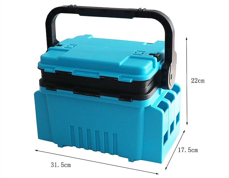 Buy Fishing Box, Lightweight Tackle Box, Travel Fishing Case Box with  Bottle Holder and Rod Stand Tube, Fishing Tackle Case, Tool Box, Tool Case,  Organizing Tray, with Dividers, Storage Box, Fishing Hooks